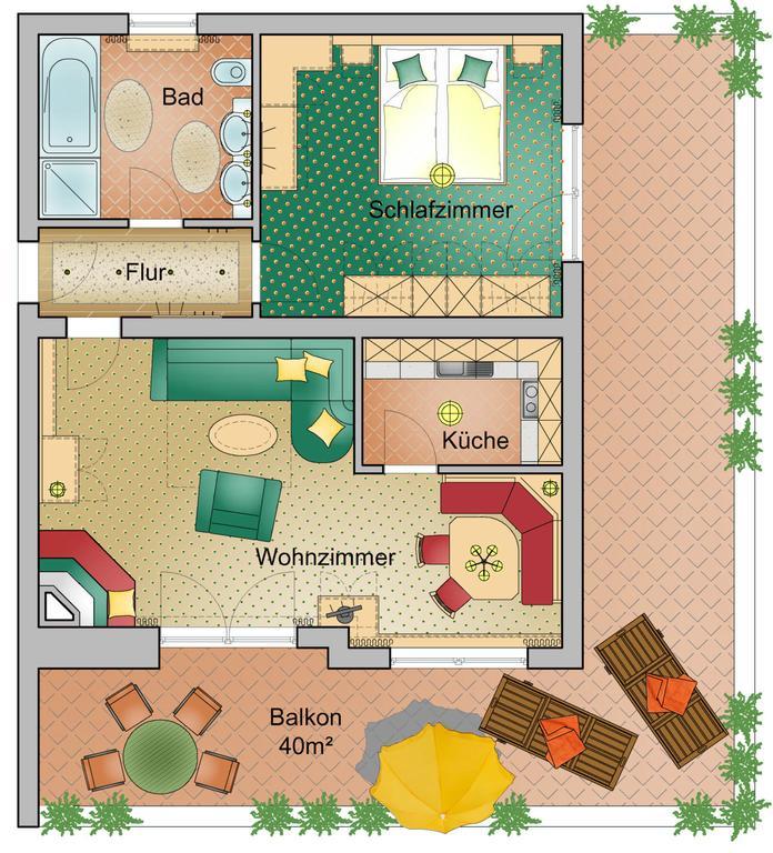 Appartements Kristall 阿布特瑙 外观 照片