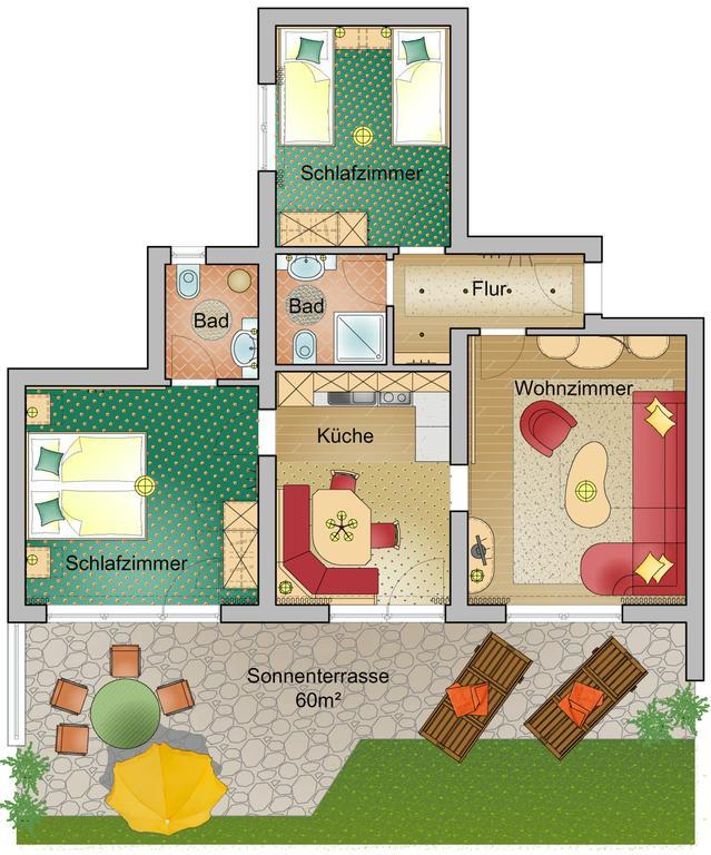Appartements Kristall 阿布特瑙 外观 照片